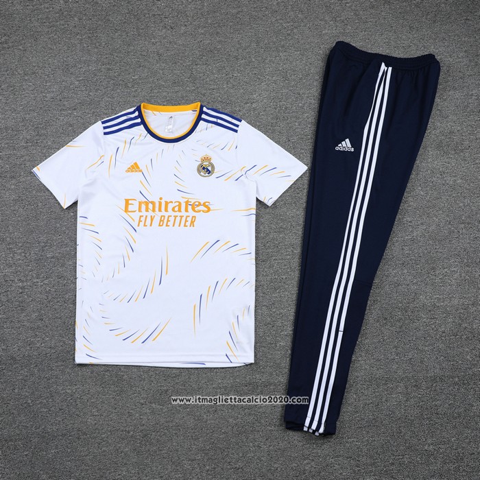 Tuta da Track Real Madrid Manica Corta 2021 2022 Bianco